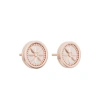 The NOLYN Deoksugung series of eave tiles, ear studs and earrings features a white mother-of-pearl light luxury and versatile design, presenting a new Chinese style Specification image